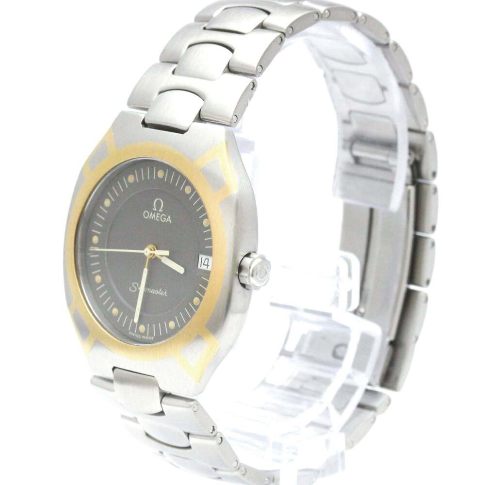Omega Seamaster Polaris Day-Date Quartz Stainless steel and Yellow gold (18K)